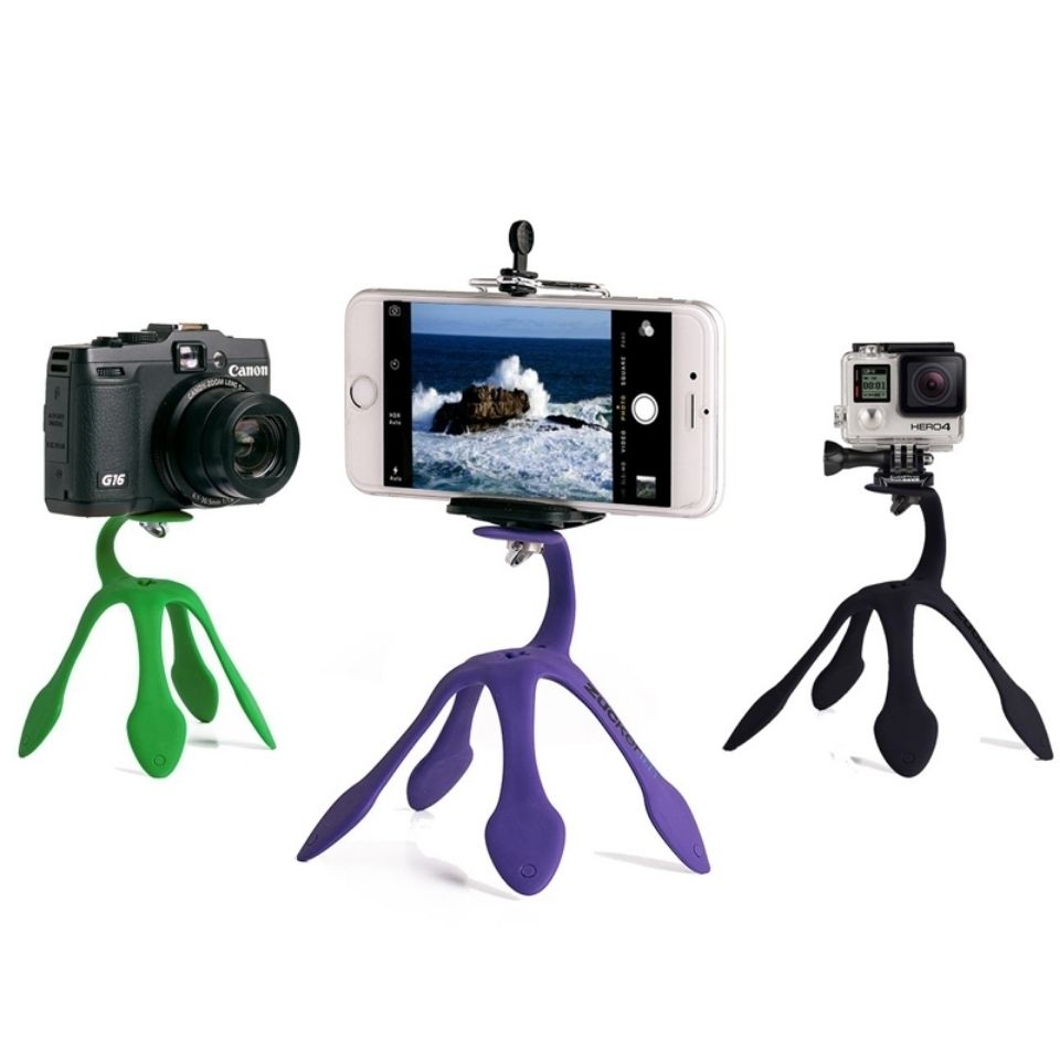 Geekopod Flexible Tripod Phone Holder Wrap-on Stand for GoPro & Camera