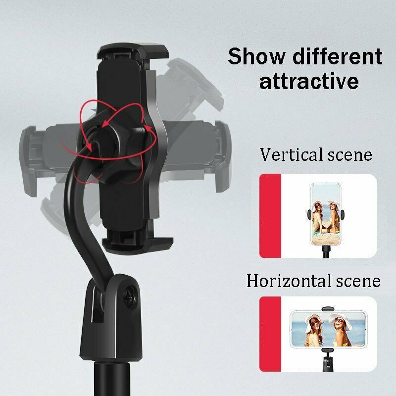 Telescopic Desktop Tripod Phone Stand with 360° Rotation for Streaming