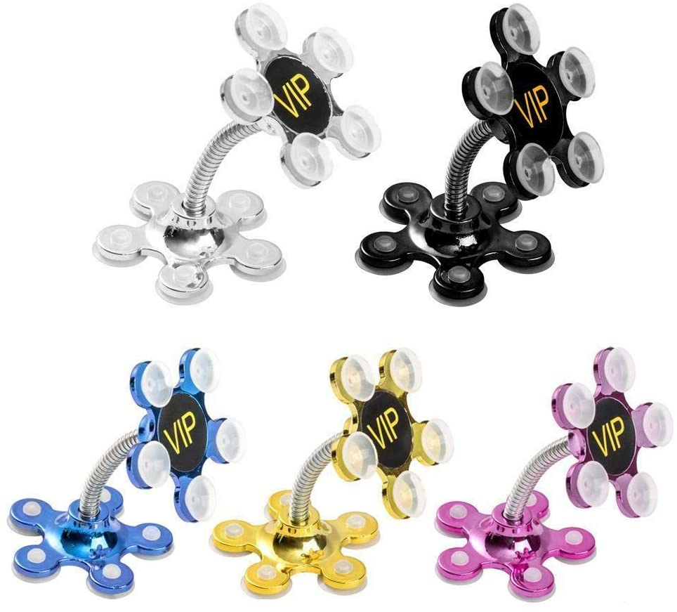 Double-Sided Flower Suction Cup Phone Holder Flexible  Magic Stand
