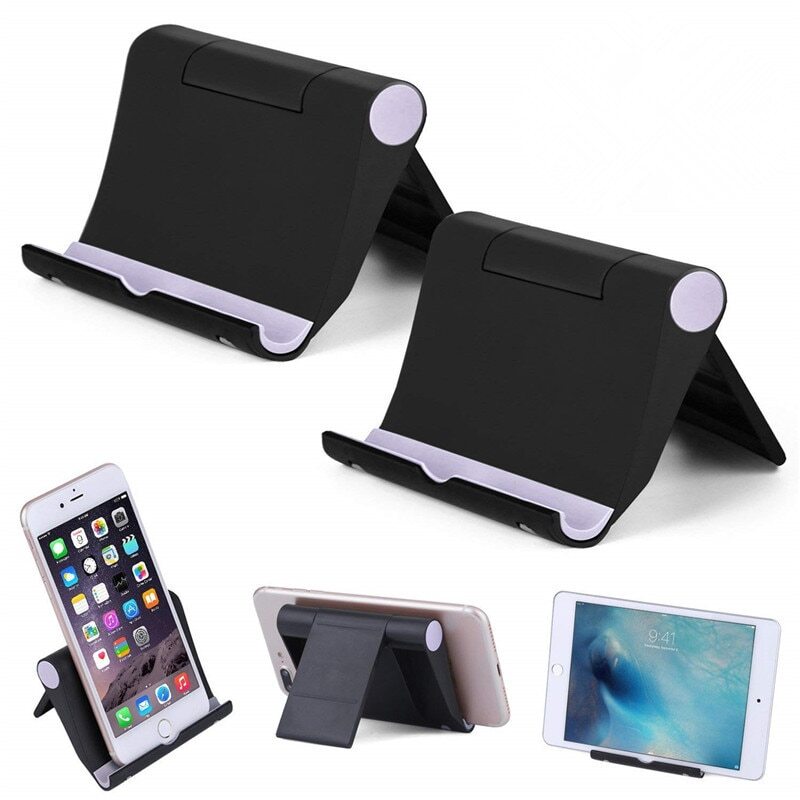 Universal Multi-Angle Desktop Stand  Foldable Holder for Tablets & Smartphones
