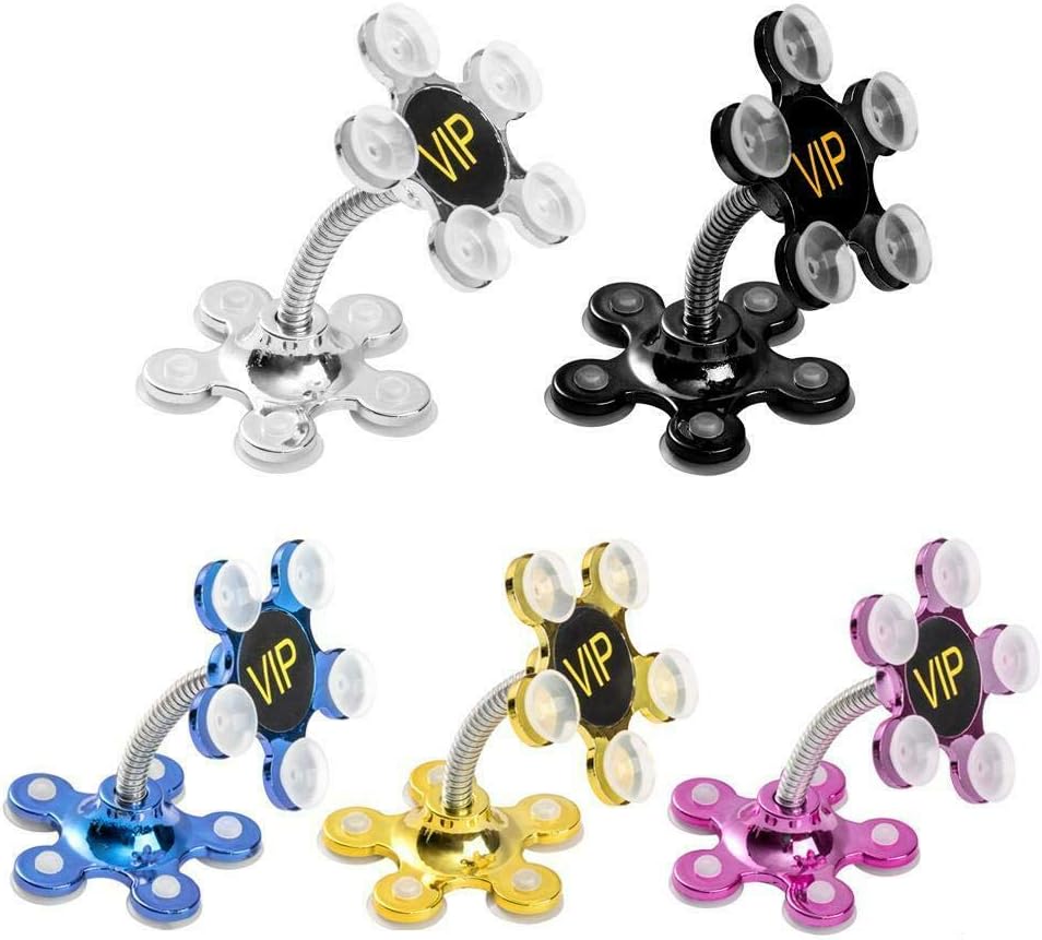 Double-Sided Flower Suction Cup Phone Holder Flexible  Magic Stand