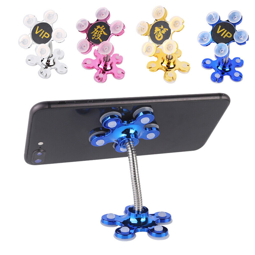 Double-Sided Flower Suction Cup Phone Holder Flexible  Magic Stand
