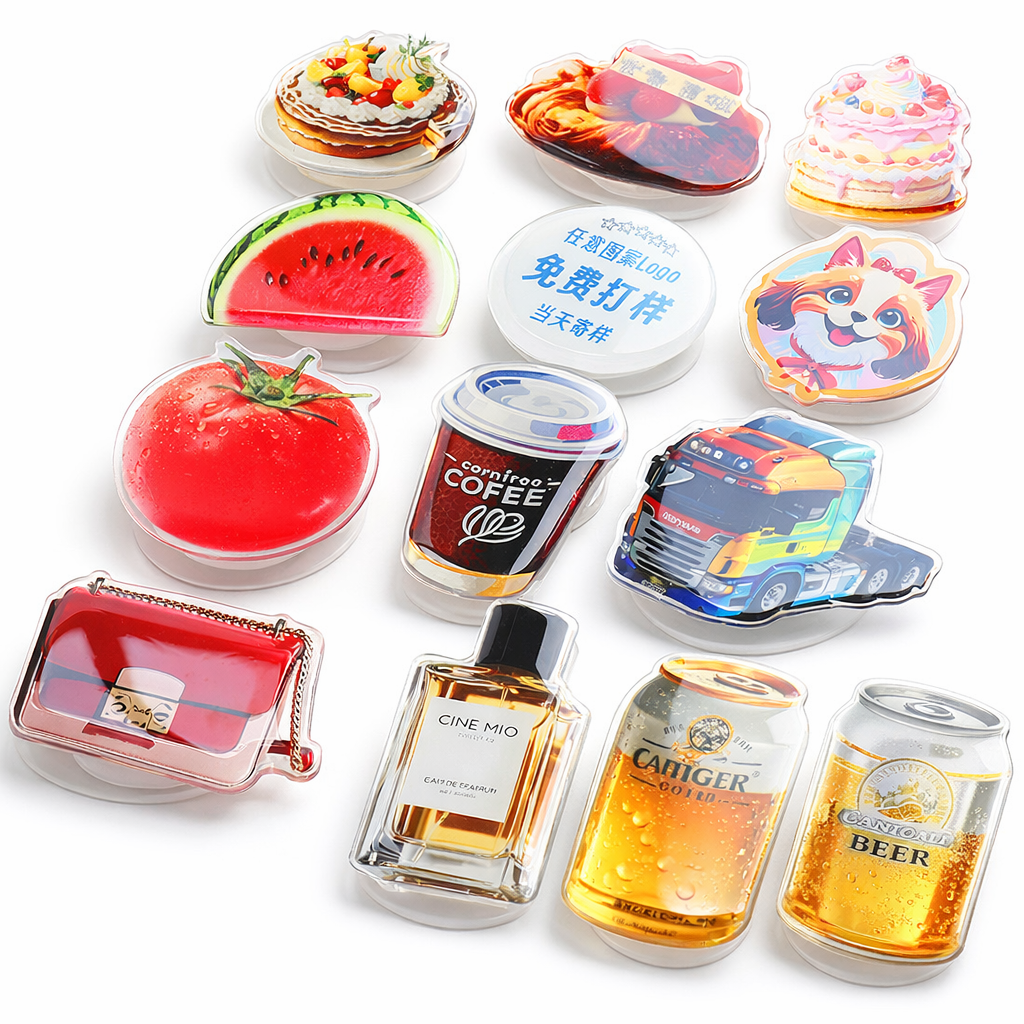 Personalized Acrylic Phone Grip Stand with Custom Photo