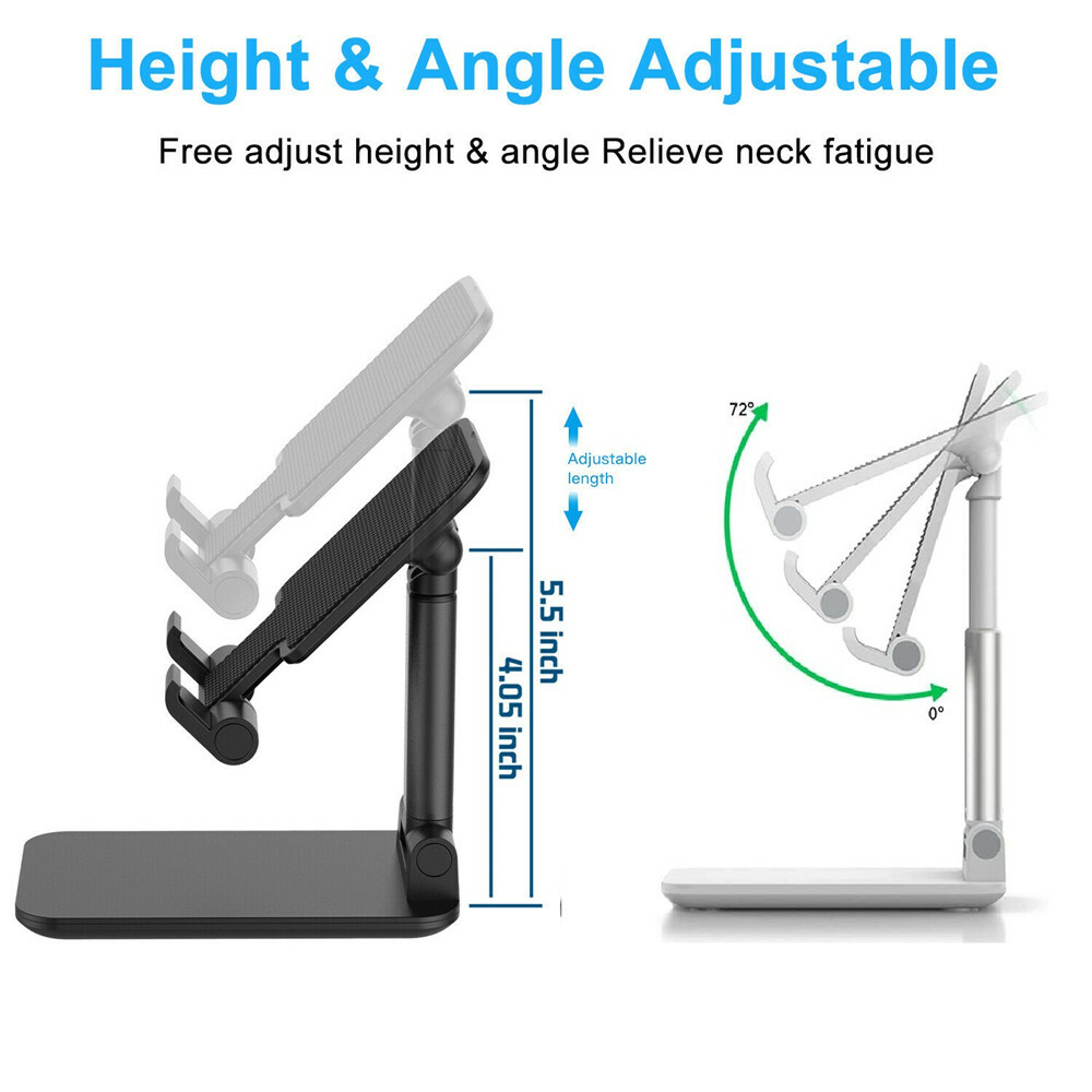Height Adjustable Foldable Desk Phone Stand