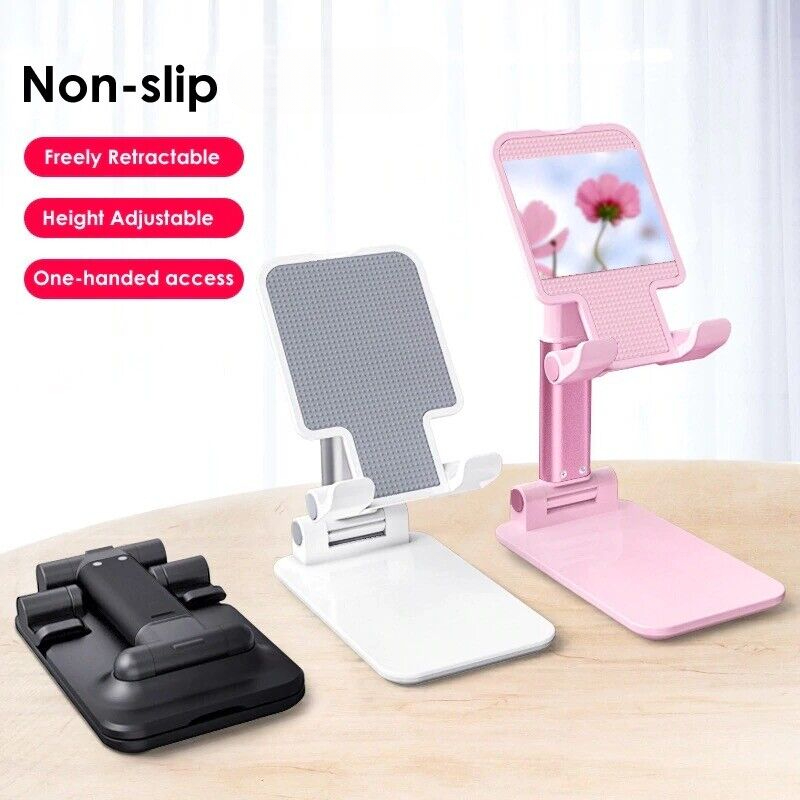 Height Adjustable Foldable Desk Phone Stand