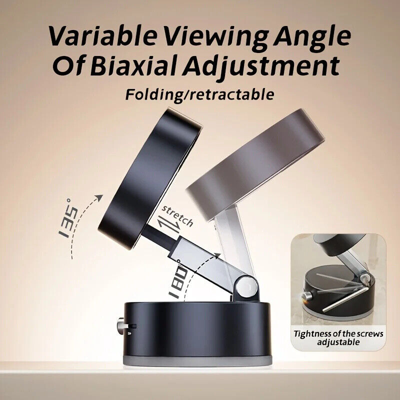 Slide-Lock Vacuum Magnetic Phone Mount Foldable Suction Holder for MagSafe