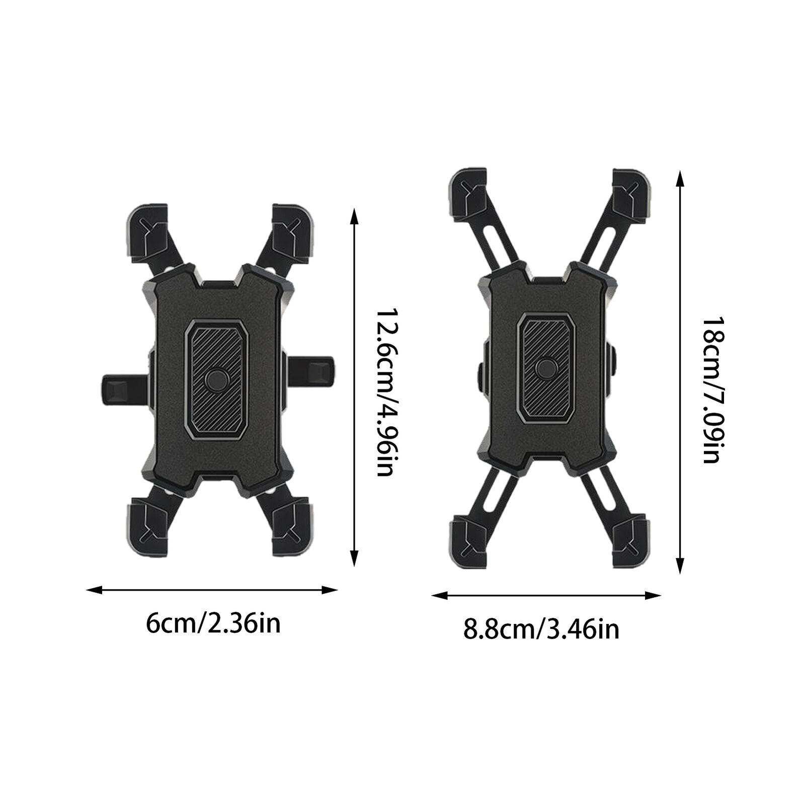 Secure 4-Claw Bike Phone Holder Anti-Shake Shockproof Handlebar Mount with 360° Rotation