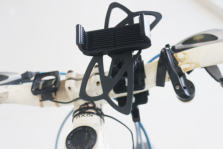 Universal Silicone Bike Phone Mount  Rotating Secure Strap Handlebar Holder for Bicycle Motorcyce