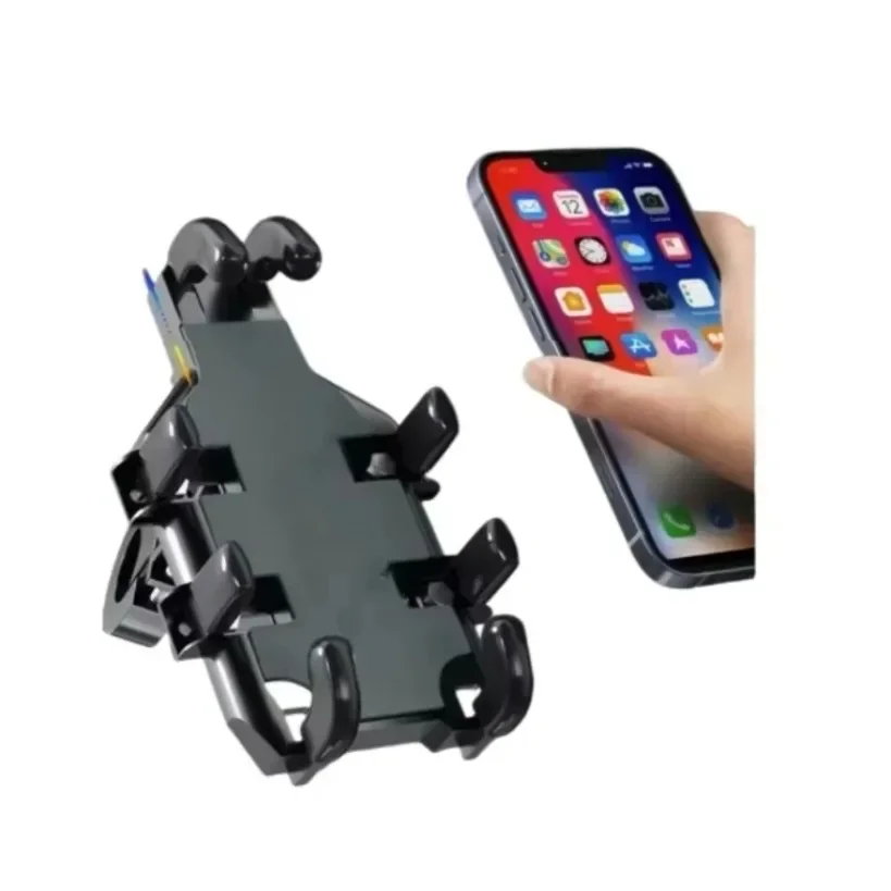 Shockproof Motorcycle Bike Phone Mount 8-Claw Anti-Drop Handlebar Holder