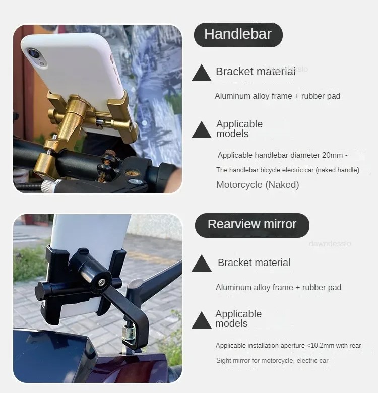 Heavy-Duty Motorcycle Phone Mount for Stable GPS Navigation on Rough Roads