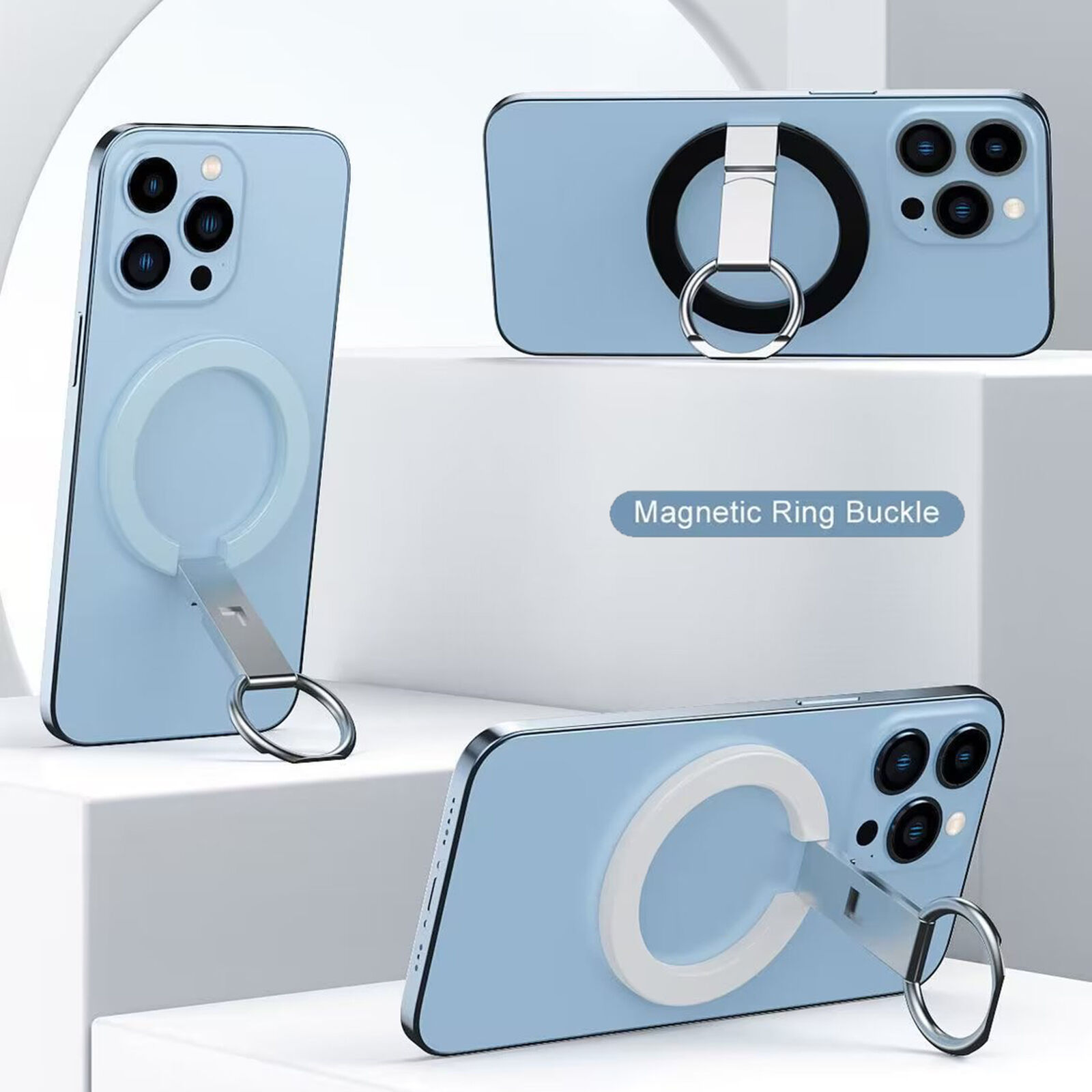 Foldable Magnetic Phone Grip Ring Stand Holder & Kickstand for MagSafe
