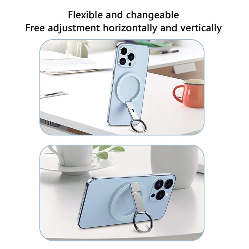 Foldable Magnetic Phone Grip Ring Stand Holder & Kickstand for MagSafe