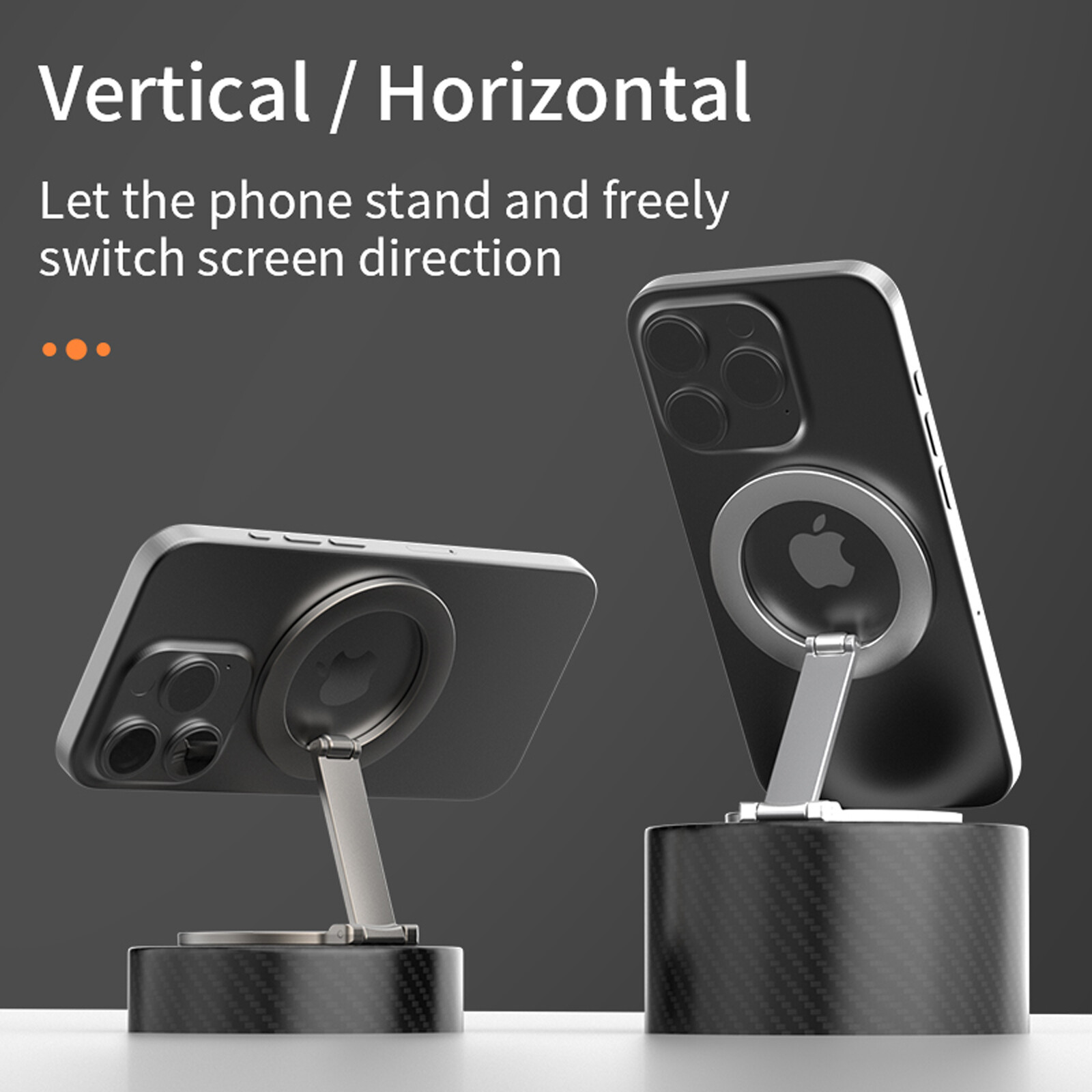 Foldable Dual-Sided Magnetic Phone Ring Stand
