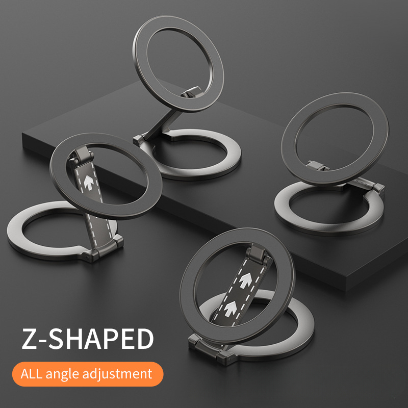 Foldable Dual-Sided Magnetic Phone Ring Stand