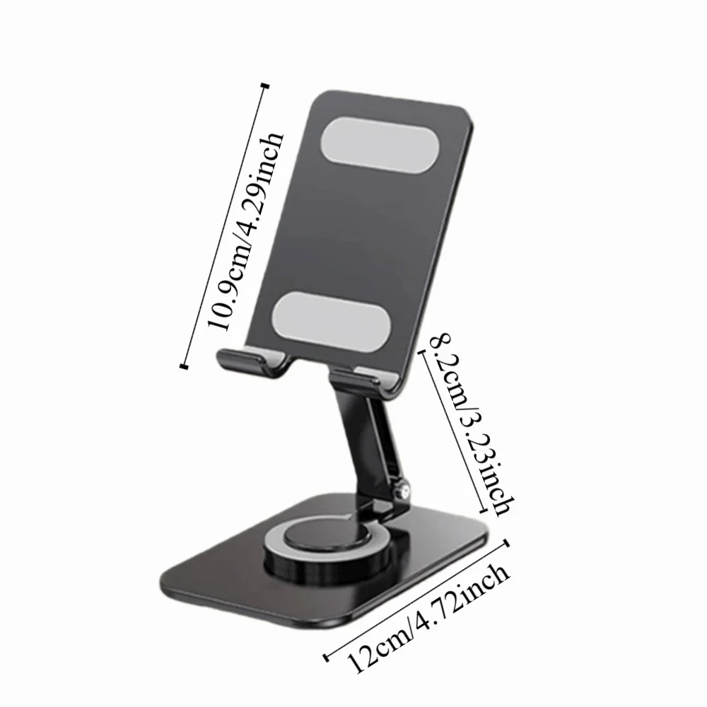 Foldable Adjustable Phone Stand for Desk with Anti-Slip Silicone Pads