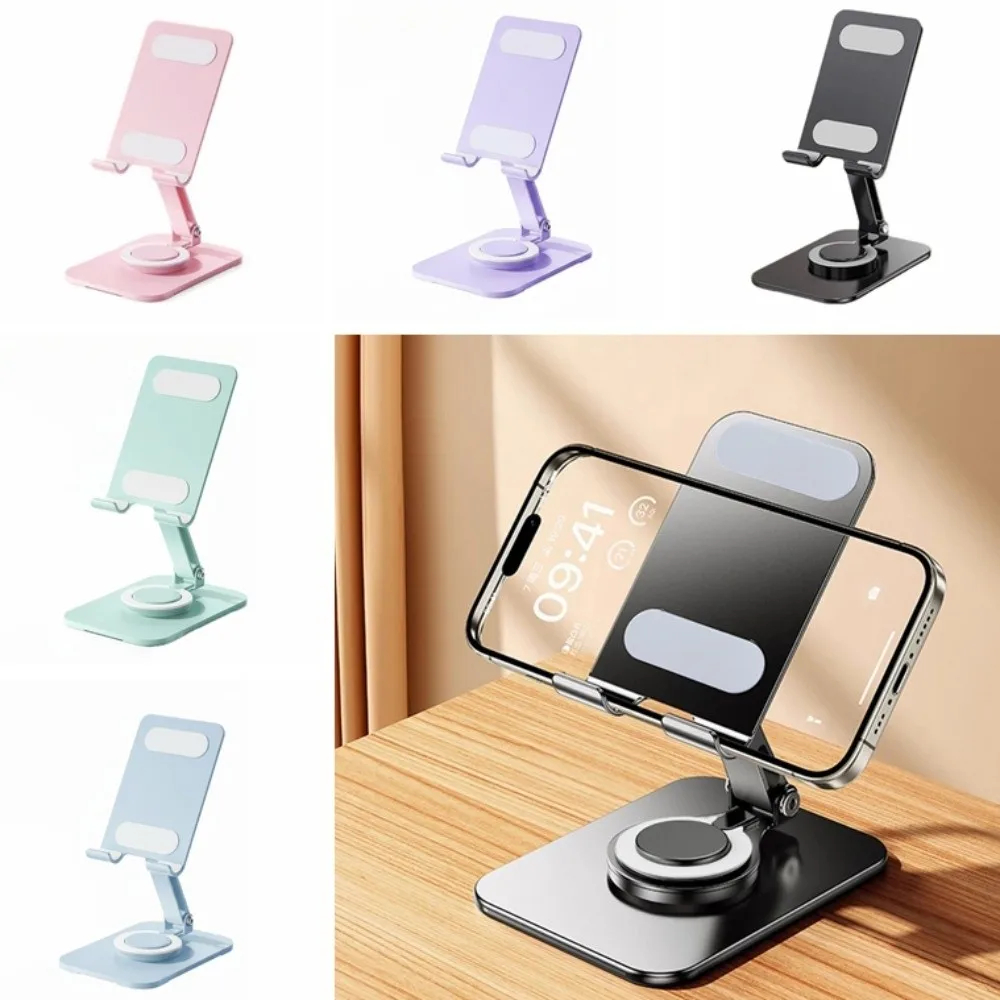Foldable Adjustable Phone Stand for Desk with Anti-Slip Silicone Pads