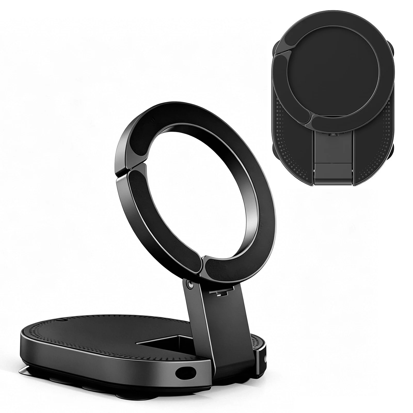 Magnetic Suction Cup Phone Holder Foldable Ring Stand with 18 Suction Cups