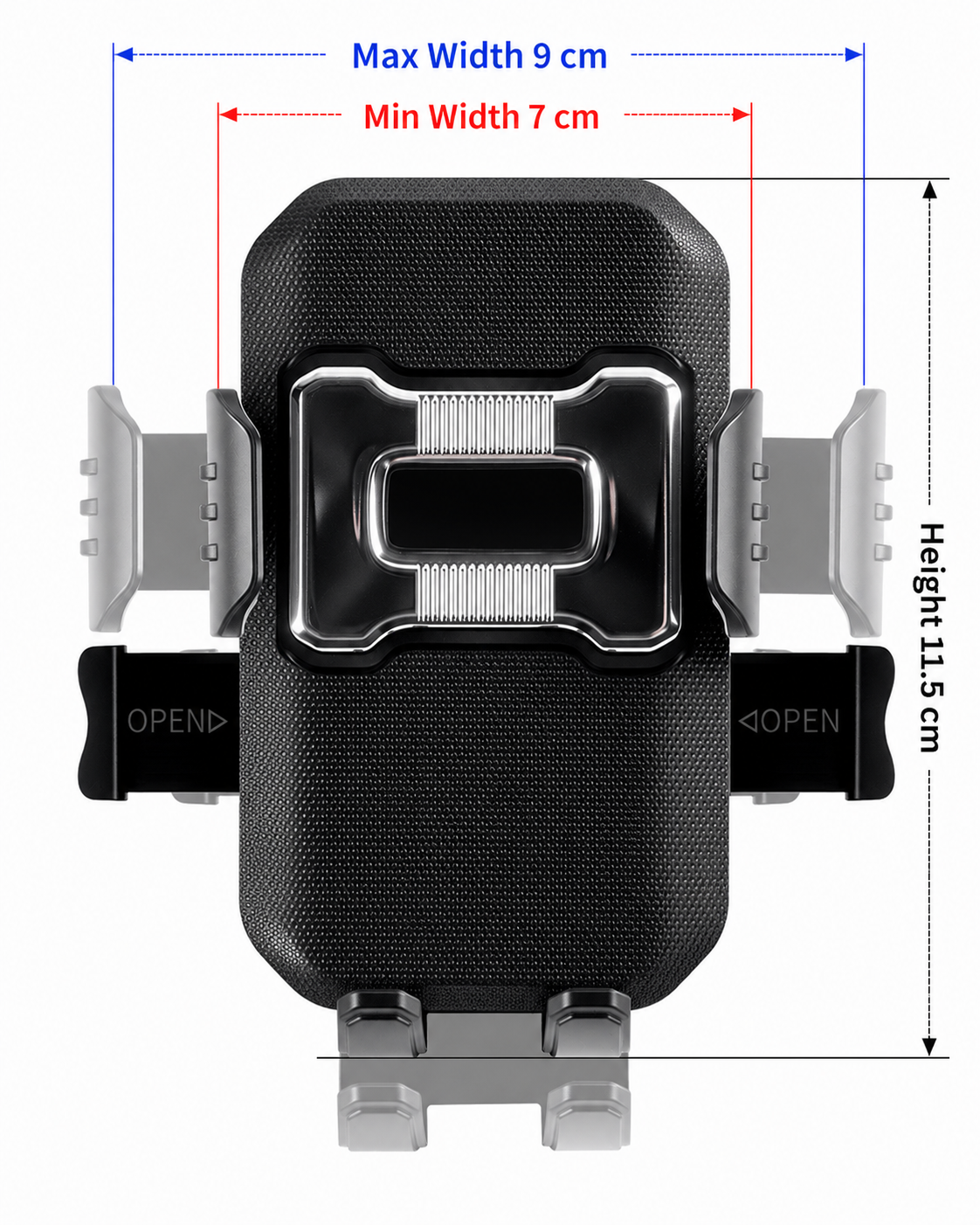 Motorcycle Phone Mount with Utility Hook One-Touch Lock Handlebar Phone Holder