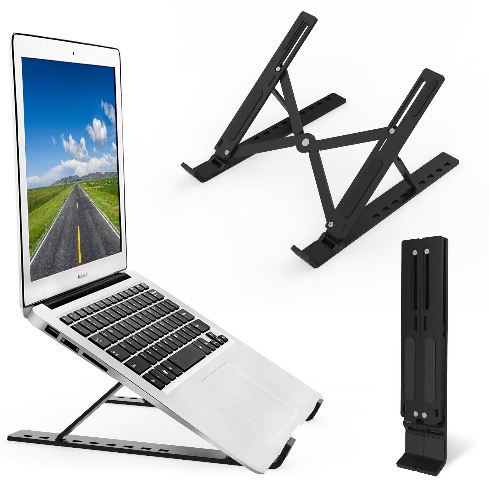 Adjustable Foldable Aluminum Laptop Stand for MacBook & Notebook