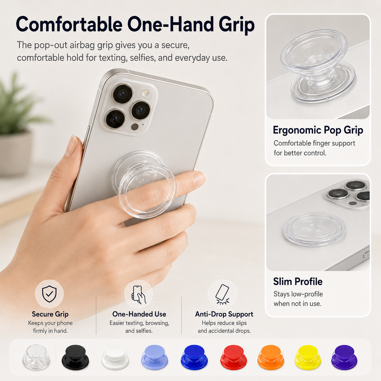 Custom Magnetic Phone Grip Stand for MagSafe