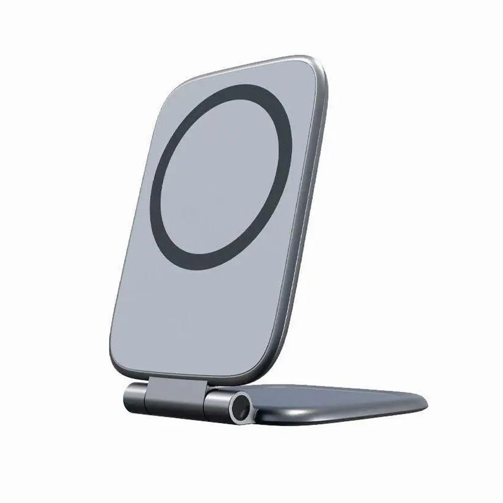 Ultra-Thin Magnetic Car Phone Mount Foldable MagSafe Dashboard Stand