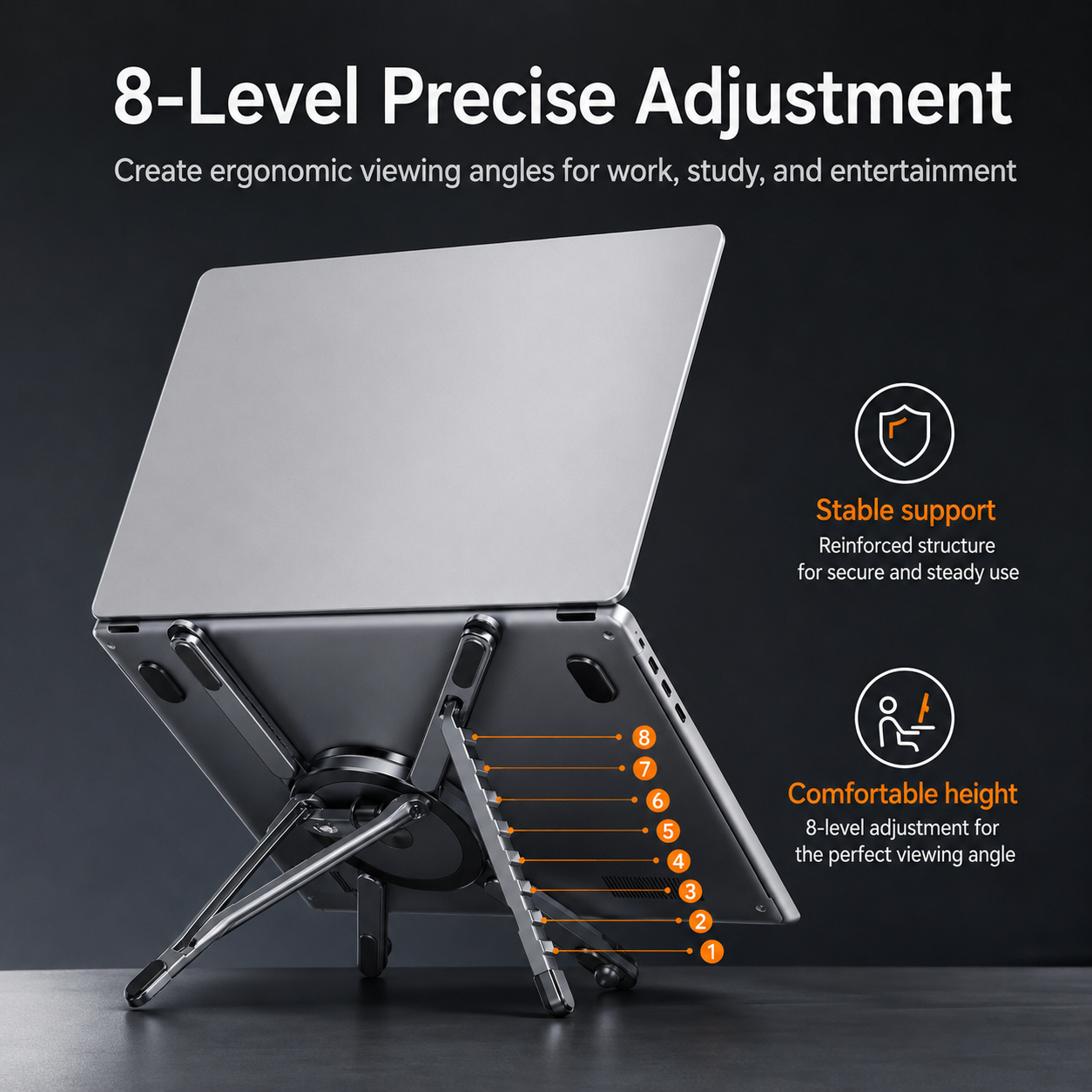 4-in-1 Magnetic Foldable Phone Tablet Laptop Stand