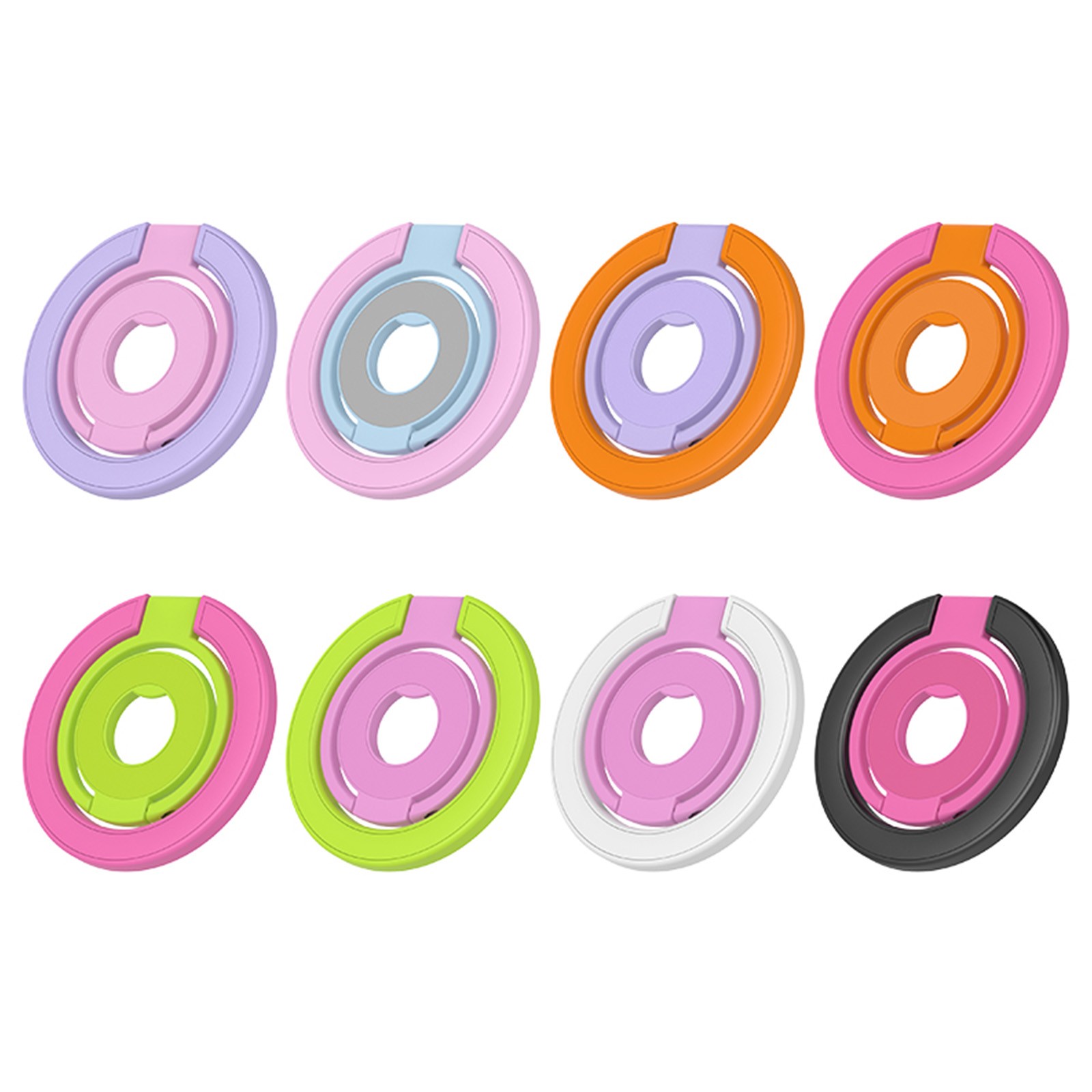 Colorful MagSafe Magnetic Phone Ring Holder – 360° Adjustable Grip Stand