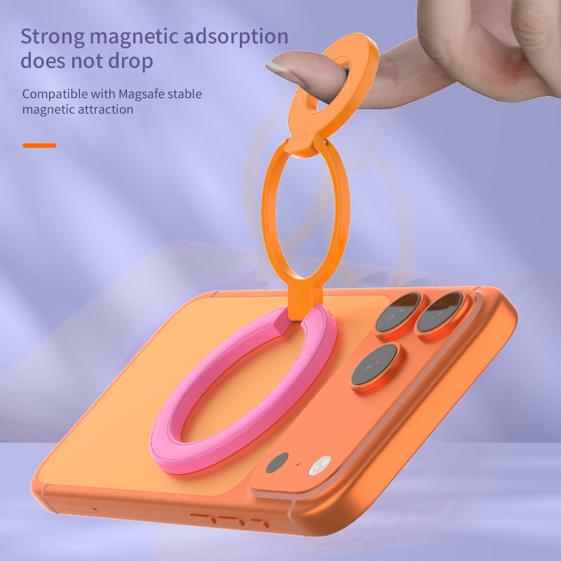 Colorful MagSafe Magnetic Phone Ring Holder – 360° Adjustable Grip Stand