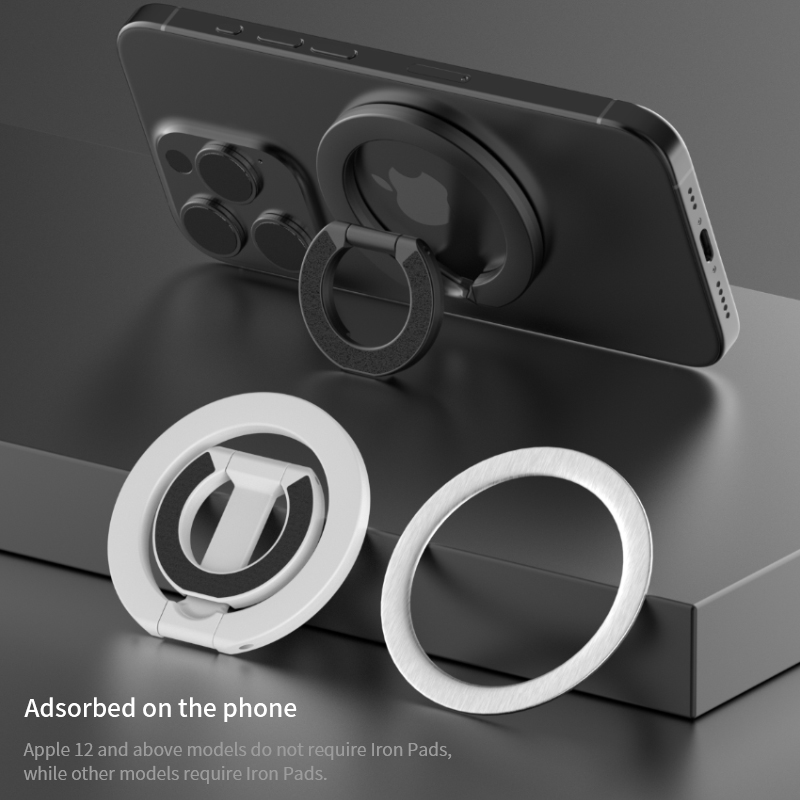 MagSafe Magnetic Phone Ring Stand with 360° Foldable Grip