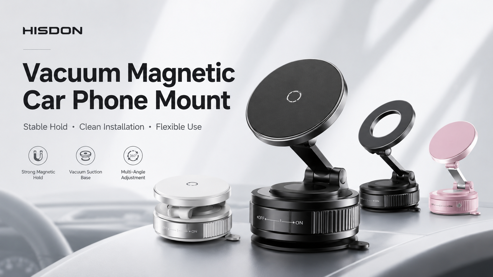 Vacuum Magnetic Car Phone Mount: A Cleaner Way to Keep Your Phone Stable While Driving