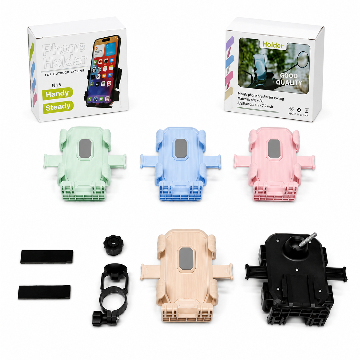Motorcycle Phone Holder Mount for Bike – 360° Rotation Anti Shake One-Hand Lock