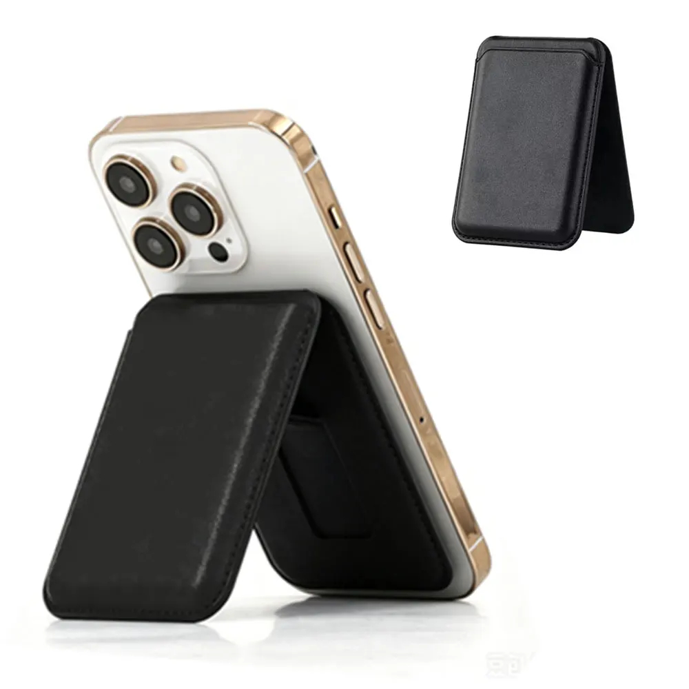 Magnetic Card Holder Wallet with Foldable Phone Stand for MagSafe Compatible iPhone